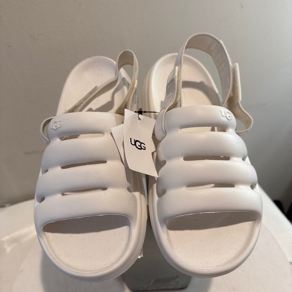 UGG Sport Yeah Women's Sandals White 1126811-BRWH size 7 new - Picture 2 of 6